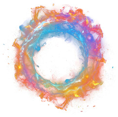 Wall Mural - png vibrant circular fiery energy