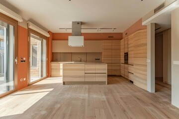 Wall Mural - Interior of a modern kitchen. Nobody inside