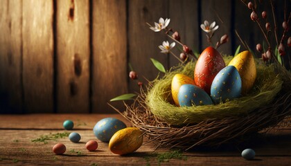 Wall Mural - easter eggs