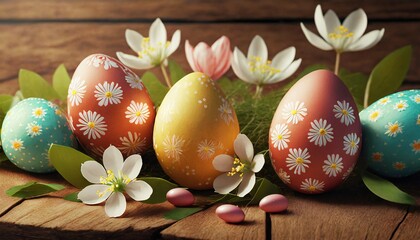 Canvas Print - easter eggs