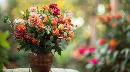 Wall Mural - flowers in a garden