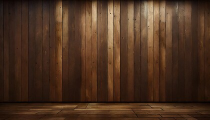 Sticker - wooden wall and floor