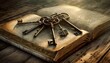 © Frantisek - old book with key