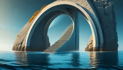 Wall Mural - bridge over water