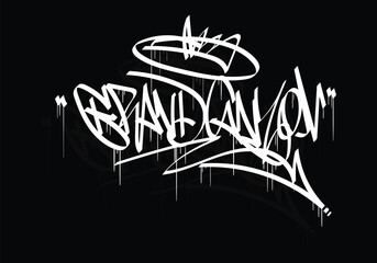 Sticker - GRAND CANYON graffiti tag style design