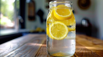 Wall Mural - glass of lemonade