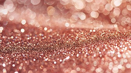 Peach pink glitter bokeh texture background , Rose gold pink sparkle glitter pattern