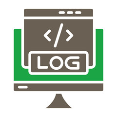 Poster - Logs Glyph Two Color Icon