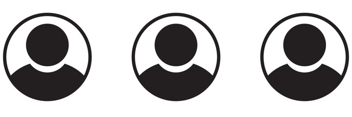 User Icon, user flat icon, User icon for web use, user person icon, icon set, User icon vector illustration, user account ui web button, Monochrome icon, Vector user icon, user icon set, Vector Icon