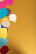 © vegefox.com - Colorful Speech Bubbles on a Yellow Background