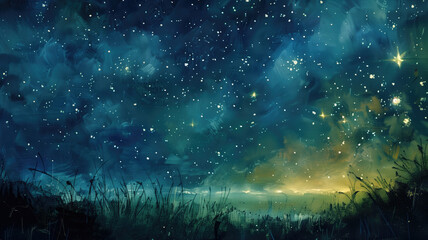 starry night a clear night sky filled with twinkling stars