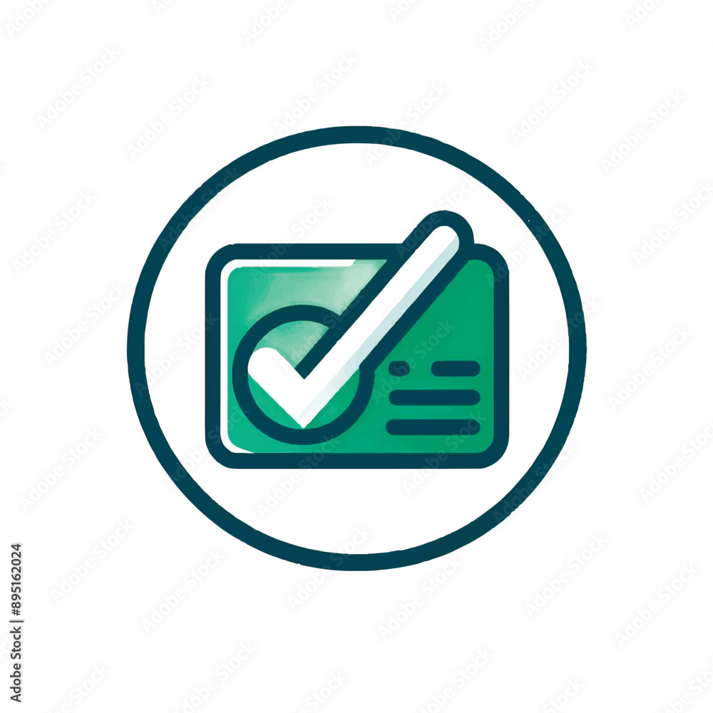 Successful payment icon isolated on white background, Safe payment, verification, authorization concept, vector 