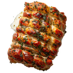 Wall Mural - [Transparent Background PNG]Roasted pork loin with garlic and herbs