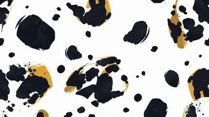 Black dot pattern on white seamless background.