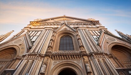 detail of the facade of basilica