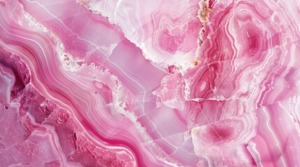 Poster - Pink marble background with natural patterns, abstract texture for design.