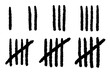 © HTGanzo - Tally marks from one to five. Prison wall count markings. Vector illustration