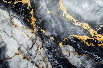 Canvas Print - The background pattern of white marble, gray marble is a natural pattern that can be used as a background for displaying top view products or wall murals