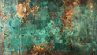© Infinity Lens - Copper Patina: Close up of aged copper with natural green patina.