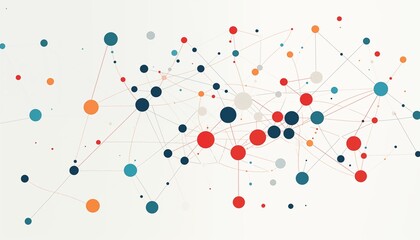 abstract background with connected circles 