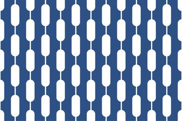 Canvas Print - Vertical lines. White repeating texture pattern, blue background.