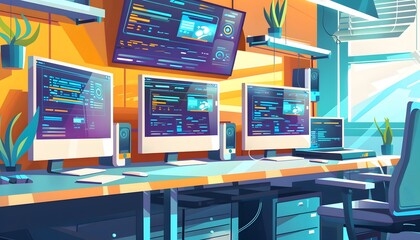 Workstation of a programmer or designer