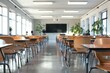 © Baba Images - Interior of a modern classroom