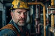 © CojanAI - Portrait of a middle aged male plumber