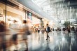 © NikoG - Interior of a shopping mall with motion blurred people