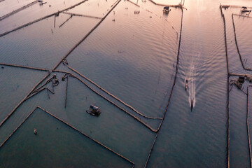 Wall Mural - Aerial view of Chuon Lagoon,Thua Thien Hue, Vietnam