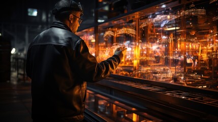 Wall Mural - explore the role of it in enhancing workplace safety and health through smart technologies and data 