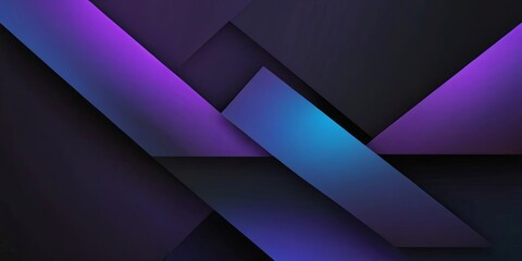 Wall Mural - A dark purple and blue background with a series of blue and purple lines