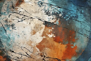 Wall Mural - Grunge background - faded textures, distressed elements, and worn-out appearance pain