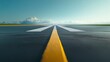 © Pro Hi-Res - A runway leading towards the blue sky on a sunny day.