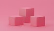 © Bounpaseuth - 3D illustration of pink cubes