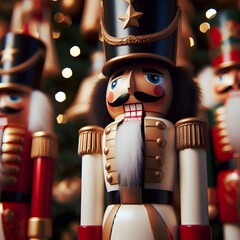 nutcracker soldier standing at attention