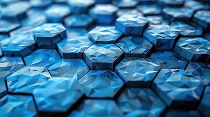 Wall Mural - 3d hexagons background