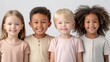 © Whitefeather - Four children of different races are smiling for the camera