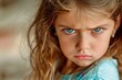 © Tatiana - Portrait of little angry girl.