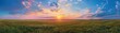 © Cheetose - Vast prairie with a vibrant sunset sky, endless horizon, Environment, Prairie Sunsetcopy space for text, focus cover all object, deep dept of filed