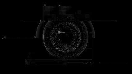 Wall Mural - sci-fi helmet hud, gui,ui. futuristic display with data, speedometer and statistics panel. cockpit o