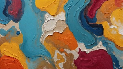 Abstract rough colorful painting texture background