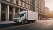 © paukan - Delivery Truck on City Street
