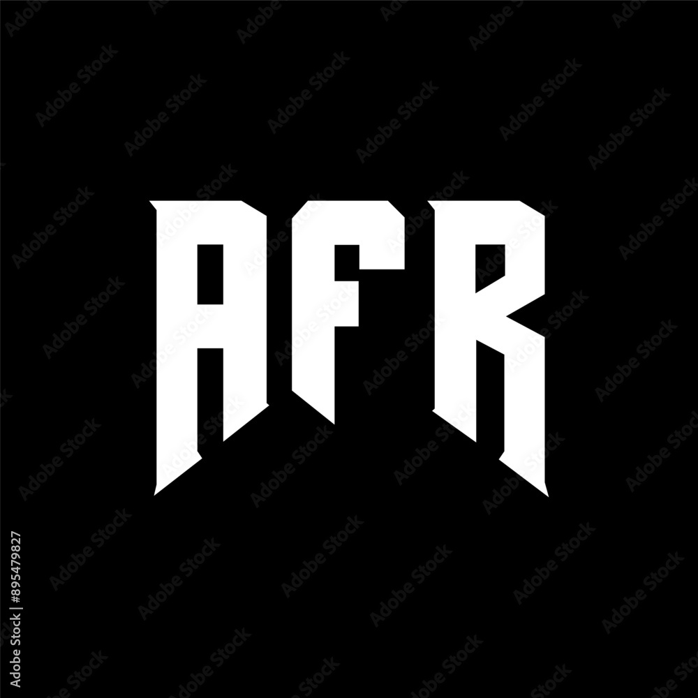 AFR letter logo design for technology company. AFR logo design black ...