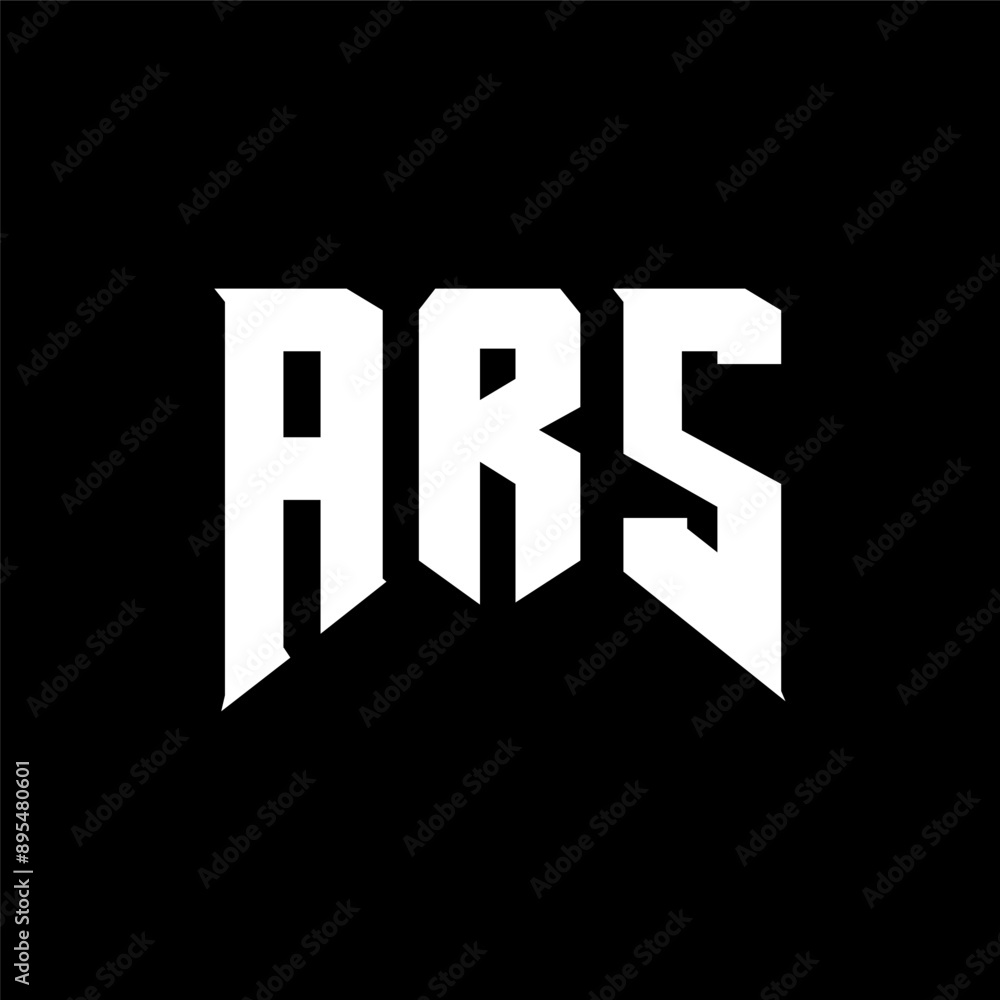 ARS letter logo design for technology company. ARS logo design black and white color combination. ARS logo, ARS vector, ARS design, ARS icon, ARS alphabet. ARS typography logo design.