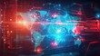 © Exnoi - Cyber attack map showing global hacking activities, Cyber Attack, worldwide digital warfare and threats