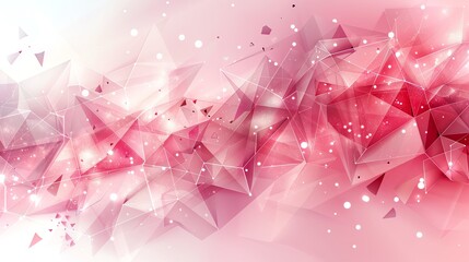 Fototapete - Abstract Pink Geometric Background.