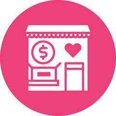 Poster - Charity Shop icon vector image. Can be used for Charity.