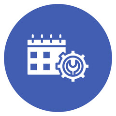 Poster - Maintenance Schedule icon vector image. Can be used for Operations Management.