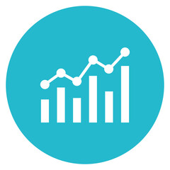 Wall Mural - Chart icon vector image. Can be used for Business Meeting.